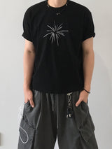 Circle Feed Cropped Short Sleeve Tee 2C
