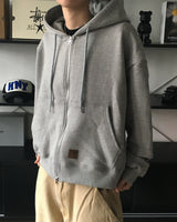DP Work Patch Crop Hooded Zip-Up (2C)