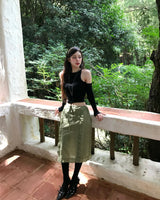 venice dot & frill midi SK