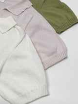Whole Garment Collar Short Sleeve Knit