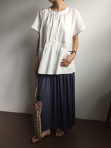 Blanc Pocket Blouse (3color)