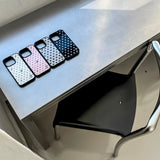 s ★ ドット. (black) グラスバンパーiPhoneケース