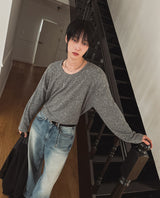 ディープフローUネック長袖Tシャツ