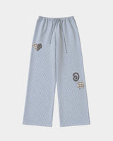 Patchwork Stripe Cotton Pants