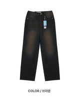 Fadel classic washing wide denim