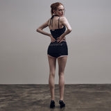 ローズレースホルタートップ [Black]