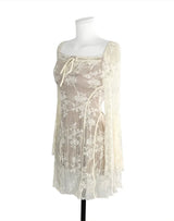 [ nude base ] nostalgia lace antique dress