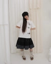 ティーカップクロシェットTシャツ/ ホワイト