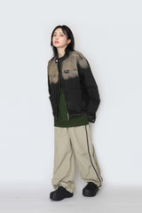 Gradation denim jacket