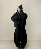 Beats High Neck Color Matching Loose Fit Hood Padding