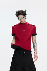 コントラスト デコンストラクテッド Tシャツ