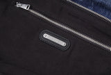 13DE MARZO Bear Denim Jacket Tote Bag Blue