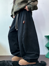 トッポッキユニークスナップバルーンコーデュロイロングパンツ 🤍🤎🧸🖤2カラー