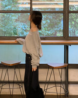  Kya off-shoulder man-to-man