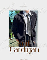 Knit Collar Cardigan