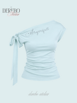 Muse Ribbon One Shoulder Top