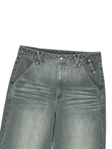 DOUBLE CAT WASHED DENIM GREY