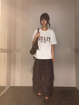 Devil Letter Tattoo Graphic Oversized T-Shirt 3color