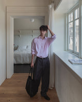 Danben One Tuck Wide Pocket Slacks