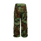 Distressed Camo Cargo Pants