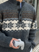 フォード 北欧 ヘンリーネック ニット