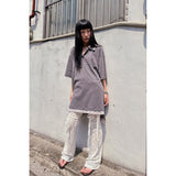 LACE COMBI BOOTS-CUT PANTS