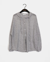 Tsukin Sheer Linen Hooded Cardigan