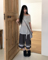 リチューンストラップ半袖Tシャツ