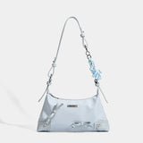 【即日発送】Star Print Ribbon Shirred Shoulder Bag - 2026 New Star Print Point Bag