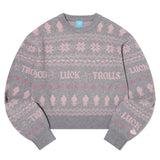 TROLLS JACQUARD ニット - MELANGE GRAY