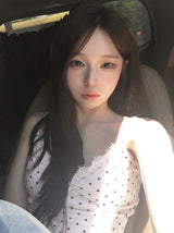 Kiruck Dot Lace Cap Sleeveless