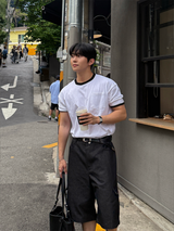 ツーヘリンボーンバミューダパンツ