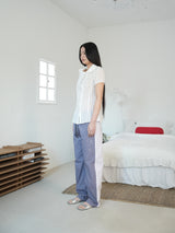 DOODLE CURVED PANTS (PURPLE)