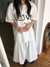 Kayan バンディングドットバルーンロングスカート