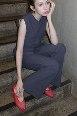 STRETCH SLIM-FIT SLACKS_GRAY