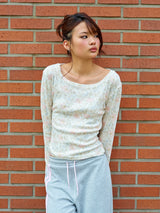 EMBLEM FLOWER L/S PINK
