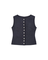 Button vest [Grey]