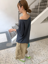 cotton banding bermuda pants