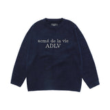 25FW ベーシックロゴニット ネイビー
