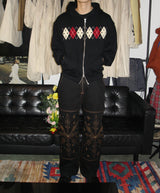  [Hand-Made「007」] Snowflake Studded Pants_Black