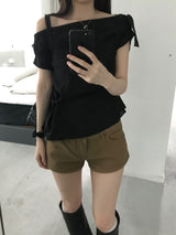 Layer off-shoulder blouse (3 colors)