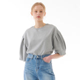 ピンタックパフＴシャツ　グレー