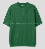 Slaig Skirt Summer Cooling Henry Neck Short Sleeve Knit
