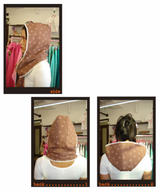 smile hood muffler brown