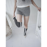 【MADE】shirring frill socks, gray