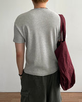 Core Cropped Waffle Short Sleeve T