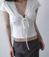 house wine antique Lace Top
