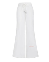 13DE MARZO Base Wide Flare Pants White