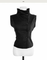 diarc black button sh / bl