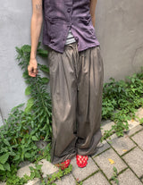 ラニー サマー ワイド ストリング コットン バンディング パンツ